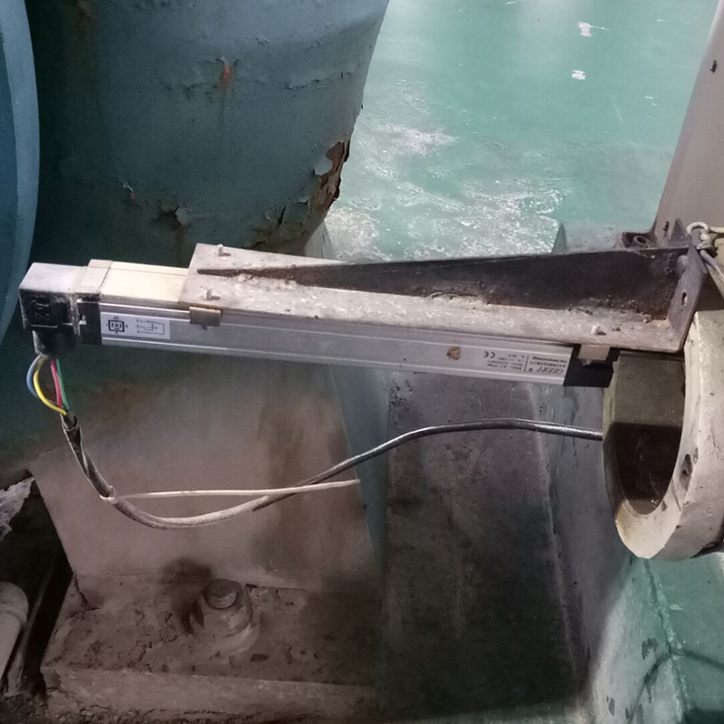 HLC拉桿式直線位移傳感器用于水輪機開度測控系統
